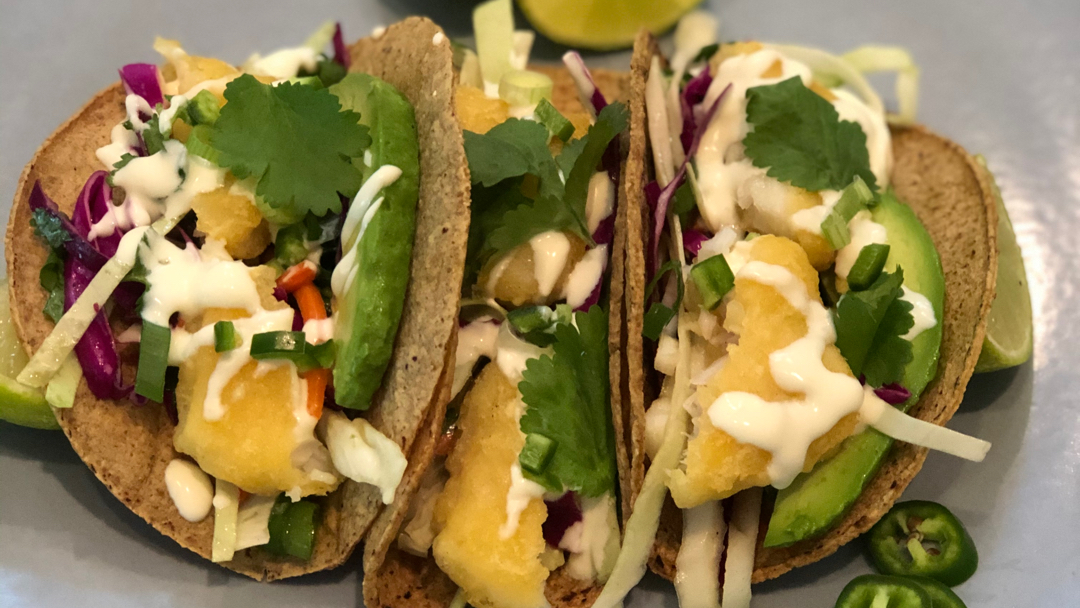 Slaw Easiest Ever Fish Tacos with Cilantro-Lime Slaw