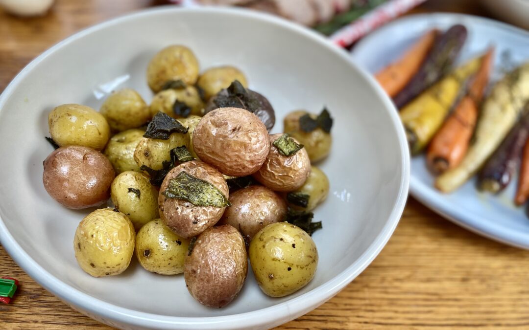 Whole Roasted Potatoes with Crisped Sage